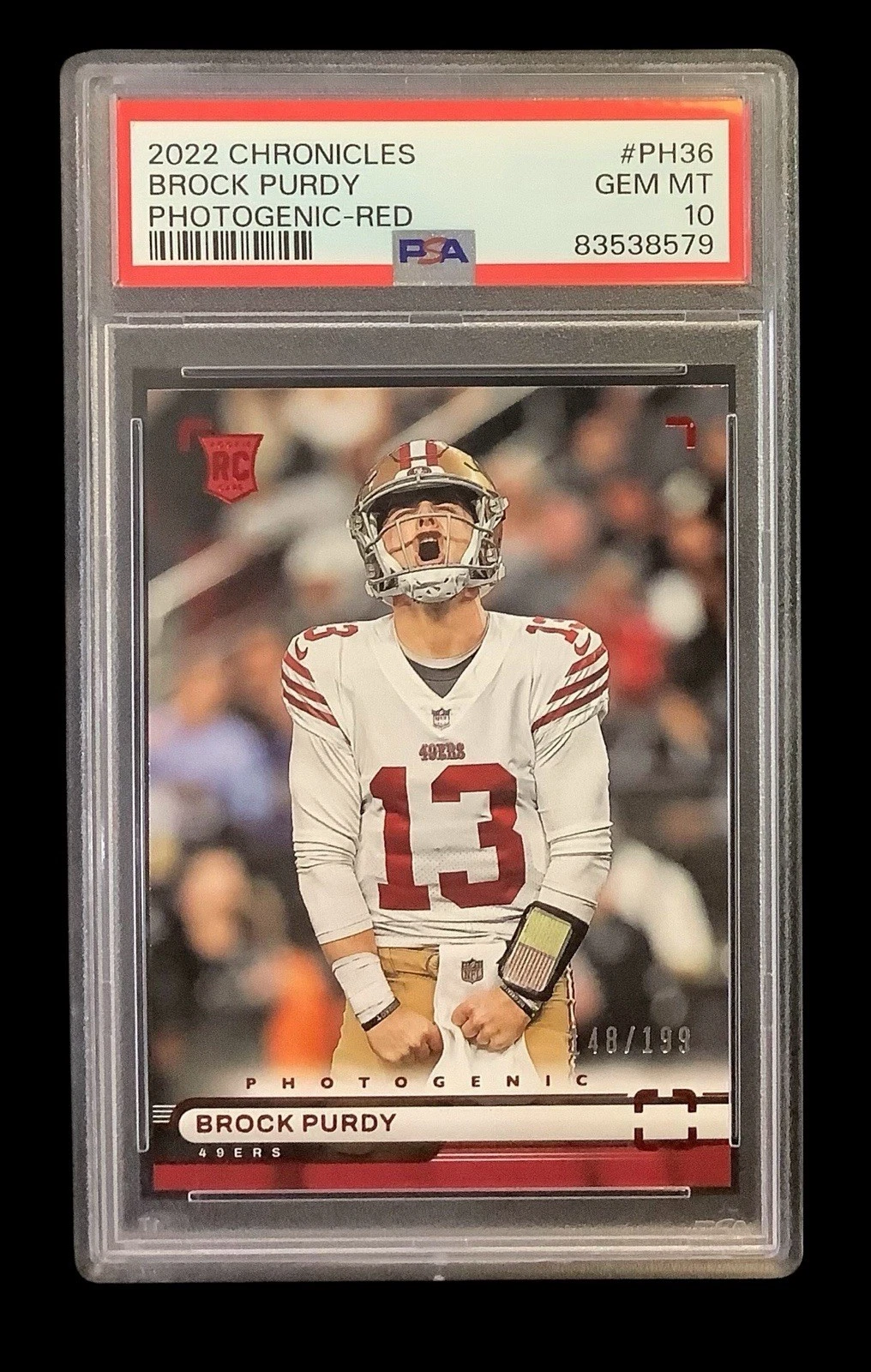 Brock Purdy Panini Chronicles Photogenic #PH36 Red
