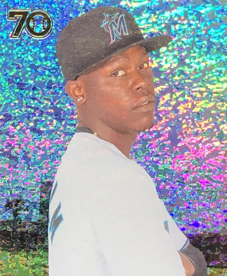 2021 Topps All-Star Rookie Cup Jazz Chisholm /25 ORANGE HOLOFRACTOR SSP #66 🏆 - Image 2 of 4