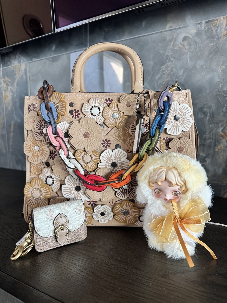 お値下げ❣️❣️コーチ　ローグ30ティーローズスネークスキン コーチローグ30ティーローズスネークスキン