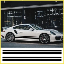 2PCS Universal Car Side Body Waist Line Stickers Auto Accessories Decal Strip