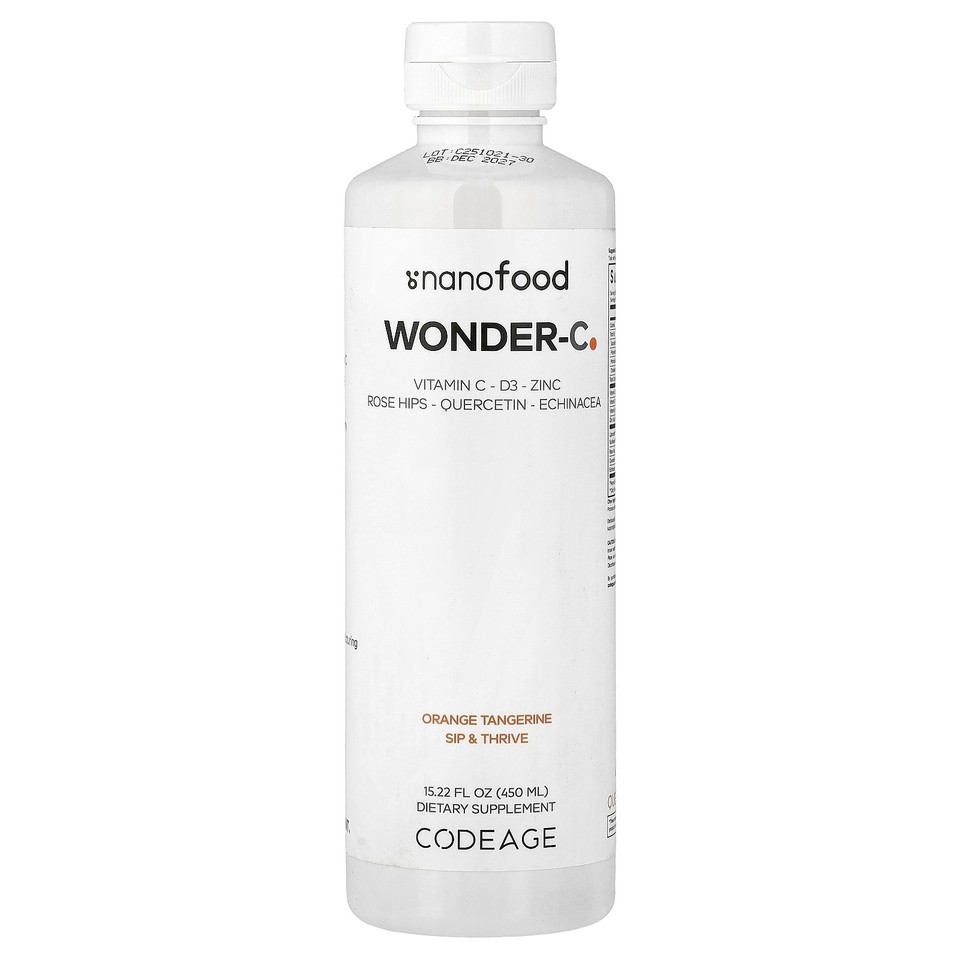 Nanofood, Wonder-C, Orange Tangerine, 15.22 fl oz (450 ml)