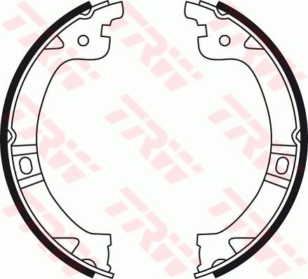 TRW GS8759 Bremsbackensatz, Feststellbremse Hinten FüR Chrysler Dodge-image