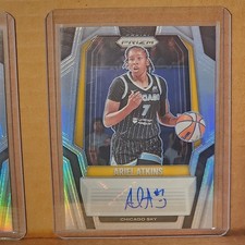 Ariel Atkins 2025 WNBA Prizm Silver Prizm Autograph Card Chicago Sky