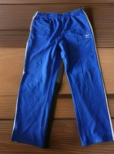 Adidas Men s Blue 3-Stripe Track Pants W/drawstring Size L