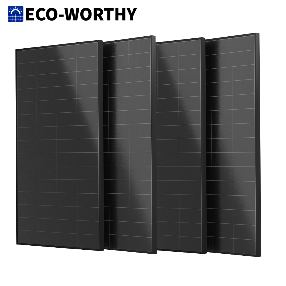 ECO-WORTHY 100W 200W 400W Solar Panel 25.2% High Efficiency All