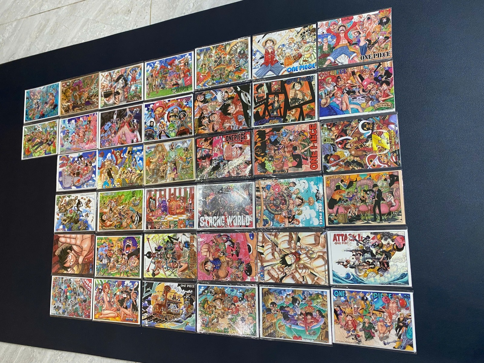 One Piece Film Z Oda Art Luffy Sombrero de Paja Crew 38 Promoción Imanes Completo Sellado