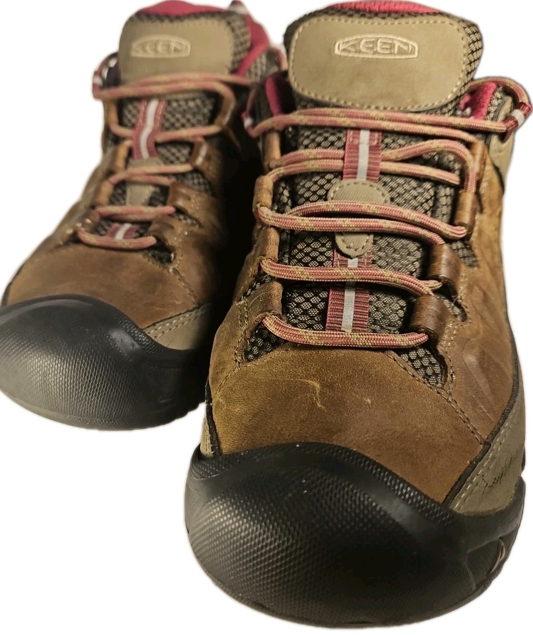 Scarpa Keen Donna 10 Brn Pelle Impermeabile Normcore Cottagecore Boho Y2k Gorp (4D)