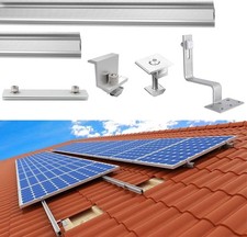Solar Panel Mounting Bracket Kit Tile Roof Solar Panel Fixing 124cm Alu Profiles