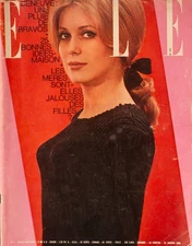 'ELLE' FRENCH VINTAGE MAGAZINE CATHERINE DENEUVE COVER 31 JANUARY 1964