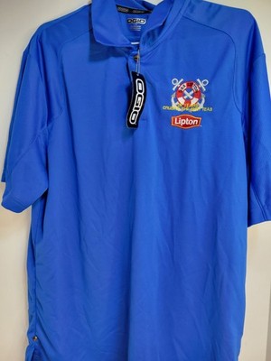 Lipton Tea ''25 Years Cruising the high teas'' USS Lipton Blue Shirt Ogio L