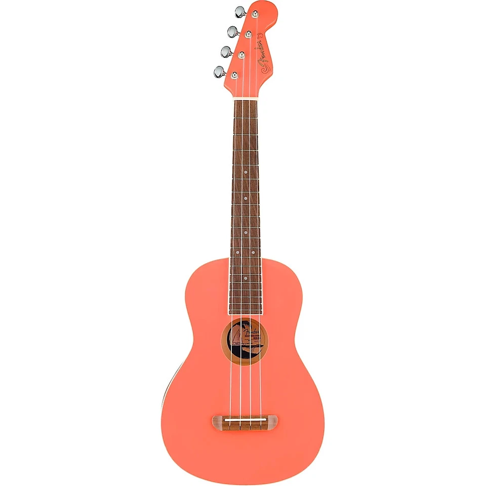 Fender Avalon Limited-Edition Tenor Ukulele Tahitian Coral Foto 2 de 4