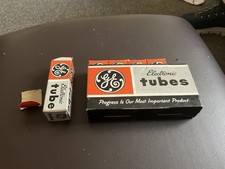 NOS, SET OF 5 GENERAL ELECTRIC 6CB6A ELECTRONIC TUBE, UNUSED IN BOX.