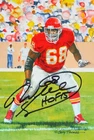 Will Shields Autographed Kansas City Chiefs Goal Line Art Card w/ HOF- Beckett