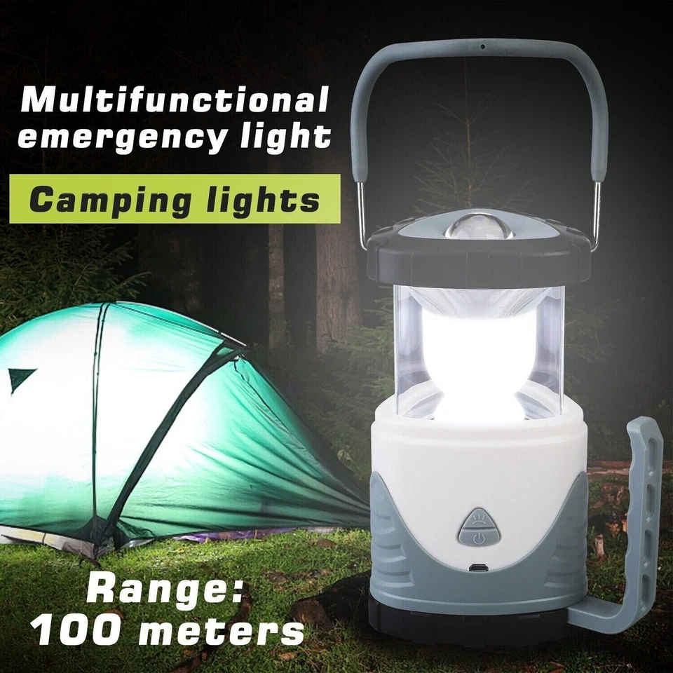 Retractable LED Camping Lantern Rechargeable Outdoor Emergency Lamp - Image 3 of 4