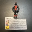 Gi Joe 3.75 Action Figure Strato Viper 1986 Complete W/ Filecard L6