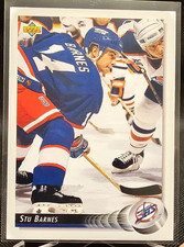 1992-93 Upper Deck Stu Barnes #426 Winnipeg Jets