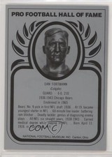 1988-2013 Pro Football Hall of Fame Metallic Dan Fortmann 0q3