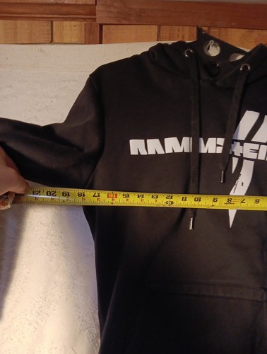 RAMMSTEIN HOODIE SMALL 1994 SWEATSHIRT REISE REISE GERMANY OFFICIAL RARE 2-sided - Afbeelding 16 van 17