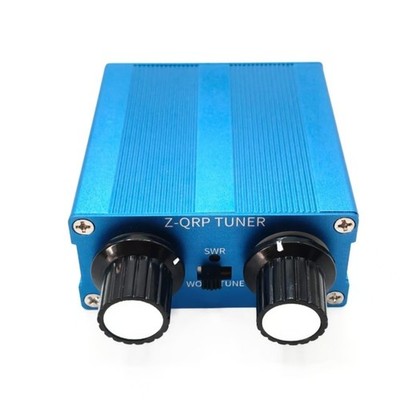 HF Impedance Matcher Z-QRP Antenna Tuner Manual Tuning Knob BNC Connector
