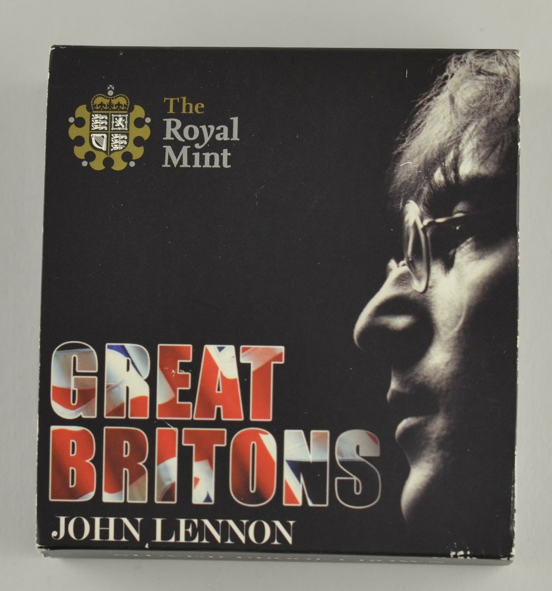 ALDERNEY 2010 GREAT BRITONS JOHN LENNON £5 PROOF CROWN - boxed/coa