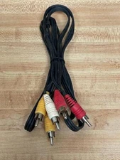 NEW 2 RED,2 WHITE & 2 YELLOW  PLUGS  AV AUDIO VIDEO CABLE COMPONENT   #V24