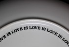 Williams Sonoma LOVE IS LOVE 7" Hearts Plates POTTERY BARN West Elm Human Rights — photo 9