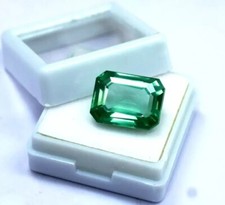 10 Ct Natural Certified MUZO Colombian Green Emerald UNHEATED Loose Gemstones