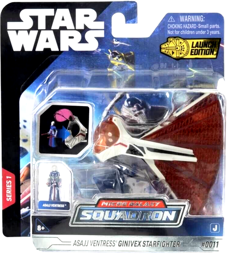 STAR WARS Micro Galaxy Squadron 3" Vehicle & Figure Asajj Ventress's Ginivex - Picture 2 of 11