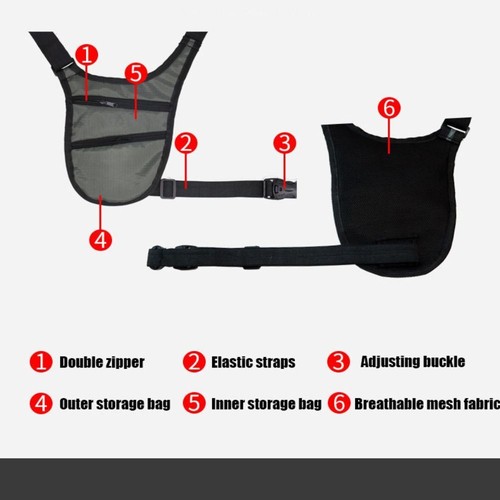 1Pc Hidden Security Waist Bag Invisible Travel Waist Packs Anti Theft Waist Bag - Picture 4 of 13