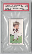 1928 Churchman's Men of the Moment in Sport - Bobby Jones #27 PSA 8 NR MT MT