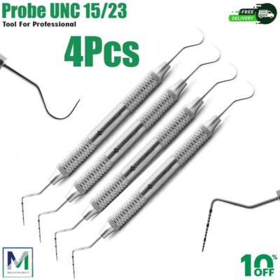 Dental Perio Explorer 23 Probe UNC 15 Hallow Handle Color Marking Double Ended