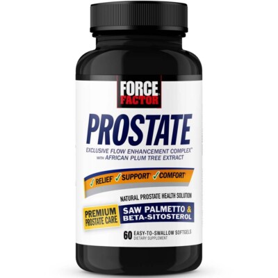 Force Factor Prostate - Prostate Support w/ Beta-Sitosterol & Saw Palmetto