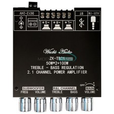 ZK-TB21 DC12-24V 2.1 Channel Bluetooth 5.0 Digital Amplifier Module TPA3116D2