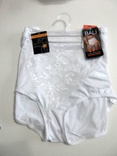 BALI 2-Pairs SHAPING brief FIRM Control White lace panties womens Plus 3XL  37