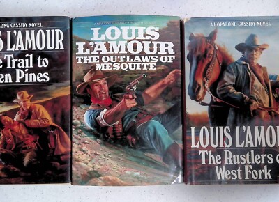 Louis L'Amour Book Lot, 3 Books, Reading Copies, Hardcover