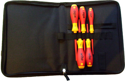 Wiha Schraubendreher Schraubenzieher VDE SET 6 tlg. inkl. Werkzeugtasche