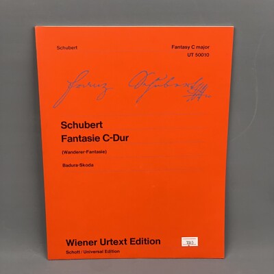 Schott Edition: SCHUBERT: Fantasy C-Dur Op.15: URTEXT   Klaviernoten