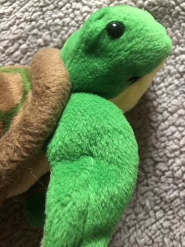 Vintage Playmates 1997 Beanfuls Beanie Soft Turtles 9” Mum With Baby. - Picture 6 of 7