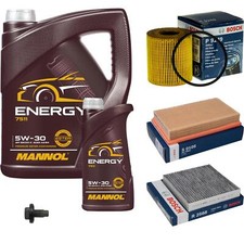 BOSCH Inspektionspaket 6 L MANNOL Energy 5W-30 für Jaguar XF Sportbrake X250