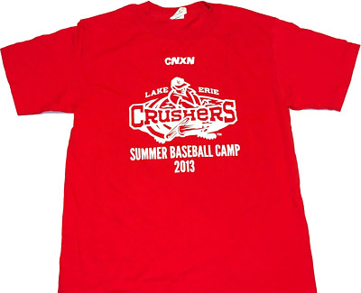 Rare Vintage 2013 Lake Erie Crushers Frontier League Baseball T-Shirt New! SMALL