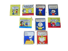 Peanuts Vintage Stickers LOT OF NINE VGC to EXC -UNIQUE LOT