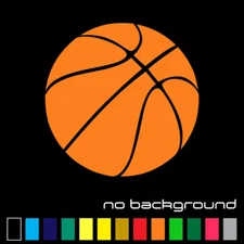 Basketball Sticker Vinyl Decal - Sports Ball NBA Car Window Bumper Wall Decor
