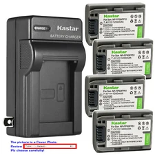 Kastar Battery AC Wall Charger for Sony NP-FP50 NP-FP51 Sony DCR-DVD92 DVD92E