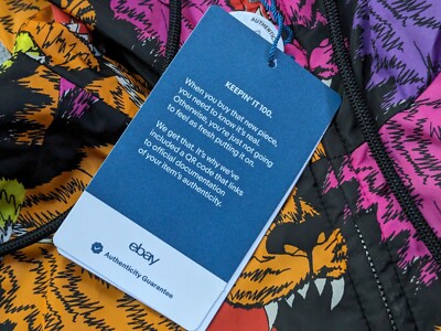 Gucci Rainbow Panther Face Nylon Jacket Men 36 Zip Up Hooded