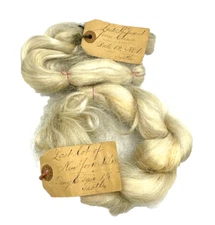 Antique Skein Lot New York Silk China Import 1888 Pony E Tail Wig Hair (?) Rare