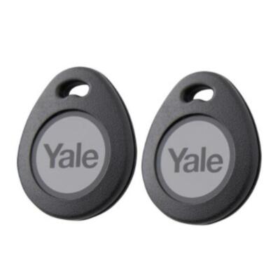 Yale Premium+ Plus Schlüsselanhänger RFID kontaktlose Etiketten für HSA6410 Alarme 2 Etiketten