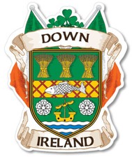 County Down Ireland Irish Decal Sticker