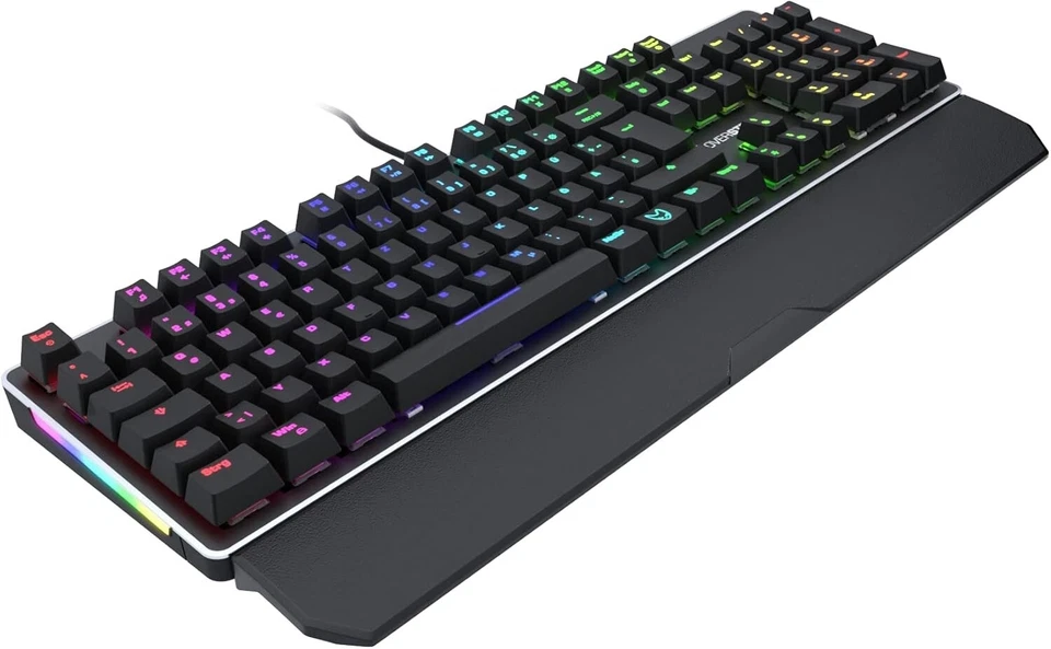 Mechanical Keyboard Oversteel Titanium RGB Red Switch German Layout Sealed - Image 4 of 4