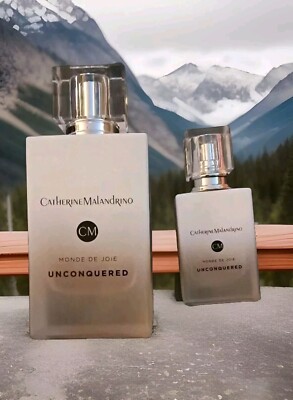 Lot of 2 Catherine Malandrino Unconquered 3.4oz and .68oz Parfum Monde De Joie