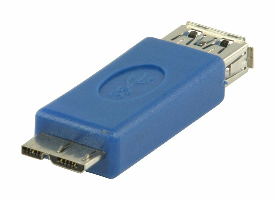 Adattatore / adattatore USB 3.0 Micro B USB 3.0 A Blu Valueline VLCB61901L - Immagine 2 di 3